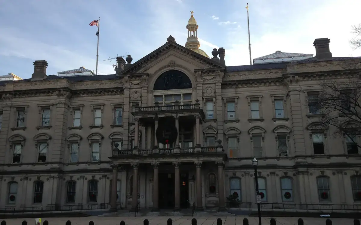 New Jersey State House on West State Street in Trenton, across from NJRHA Hospitality House
